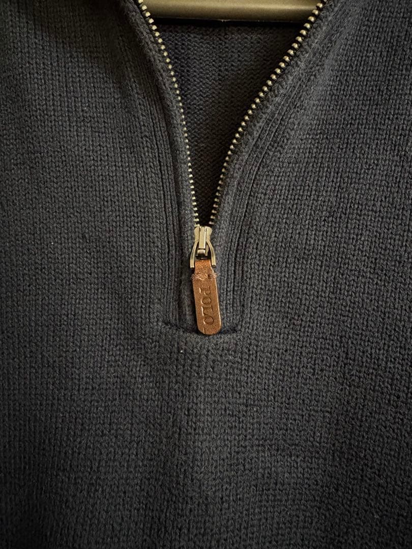Polo Ralph Lauren ネイビー ハーフジップ M