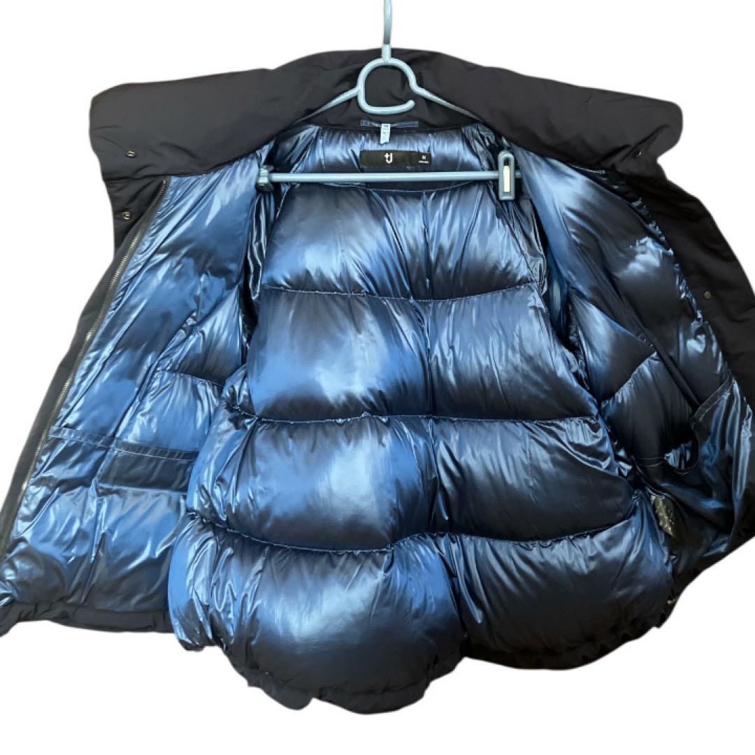 【美品】ユニクロ +J ジルサンダー ハイブリッドダウンジャケット ネイビーM