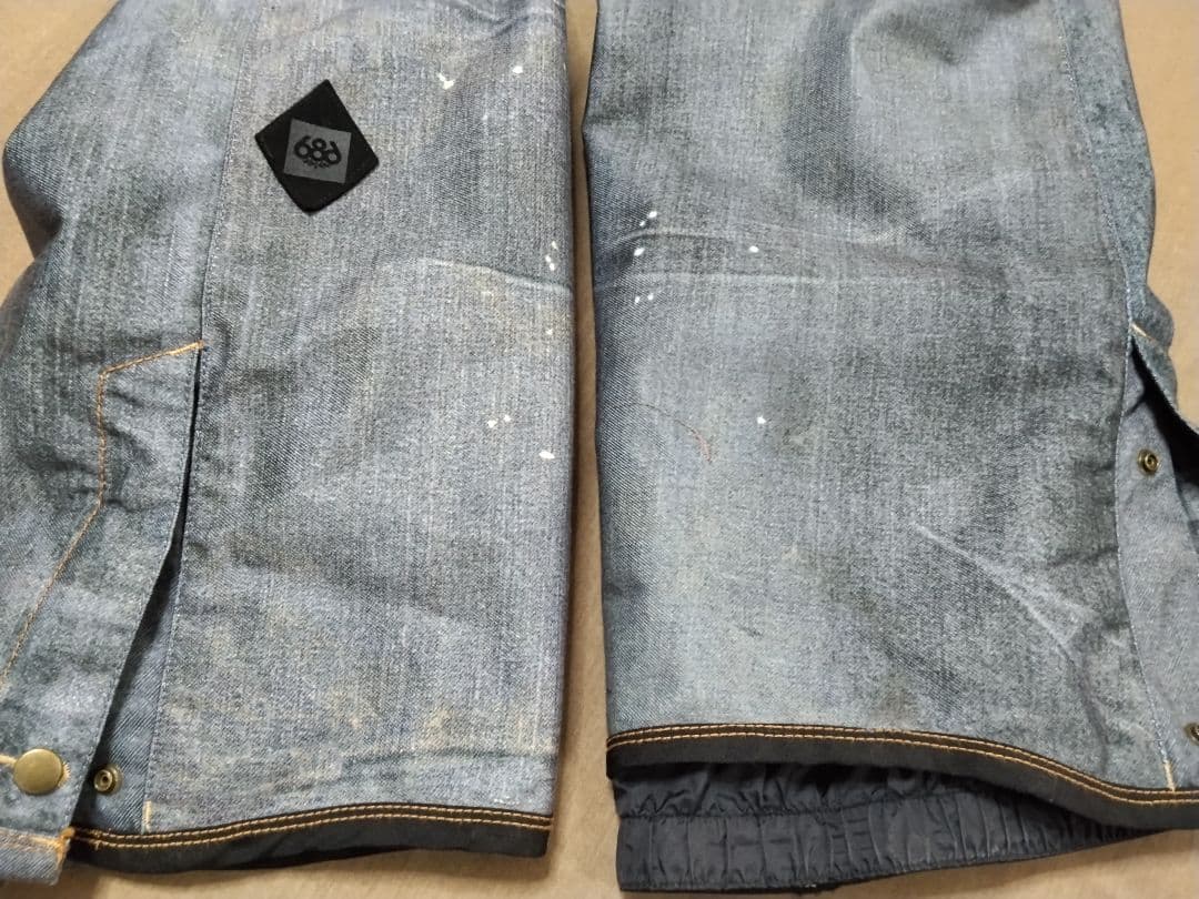 686 ロクハチ デニム スノーボードウェア 上下セット Mサイズ