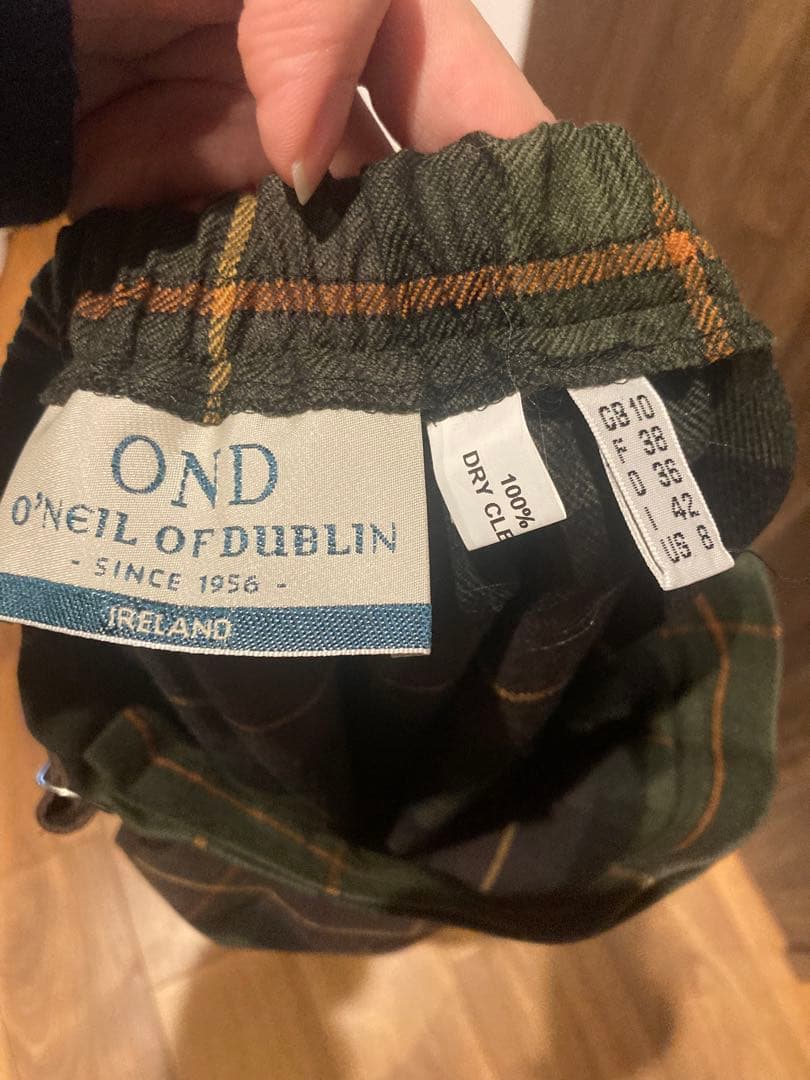 O'Neil of Dublin チェック柄プリーツスカート M デリーカナン