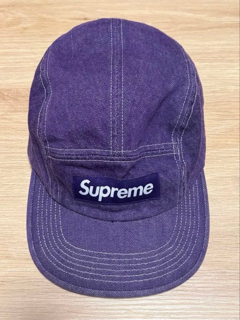 Supreme Denim Camp Cap パープル 25ss