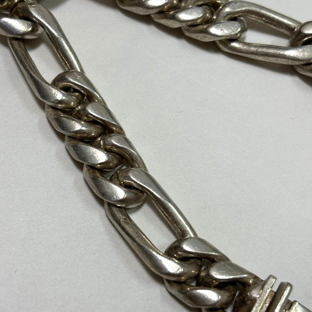 MEXICO 925 極太 喜平チェーン ブレスレット 重量感 ヴィンテージ