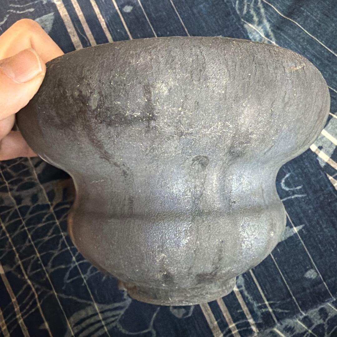 細川政己　植木鉢　シリンダータイプ　中古