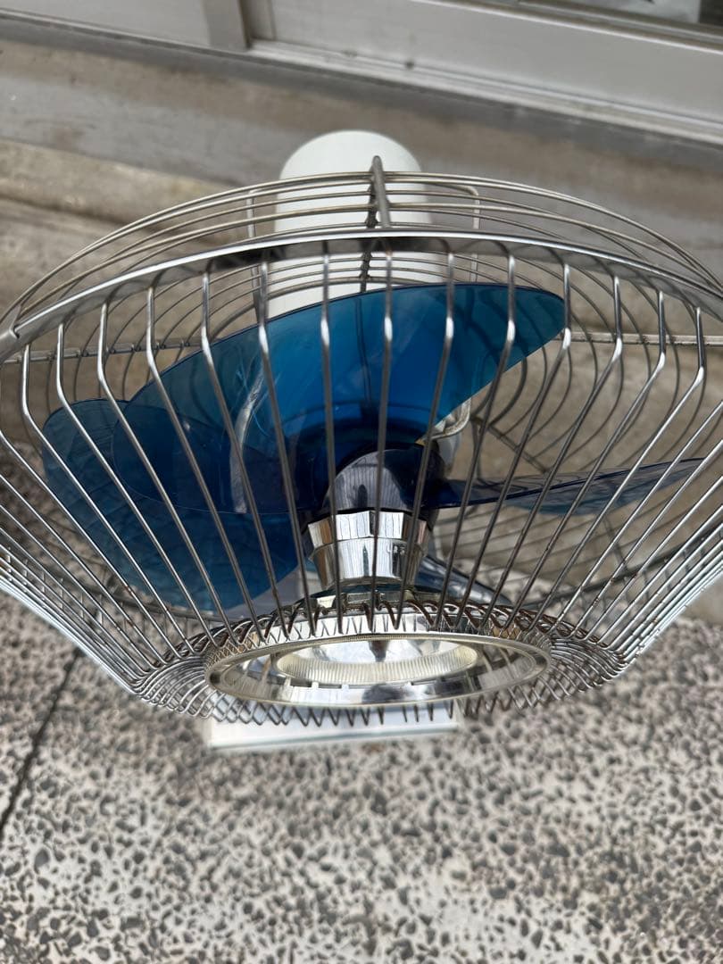 M*す様 昭和レトロ東芝Toshiba Crystal 扇風機「SF-30R」青