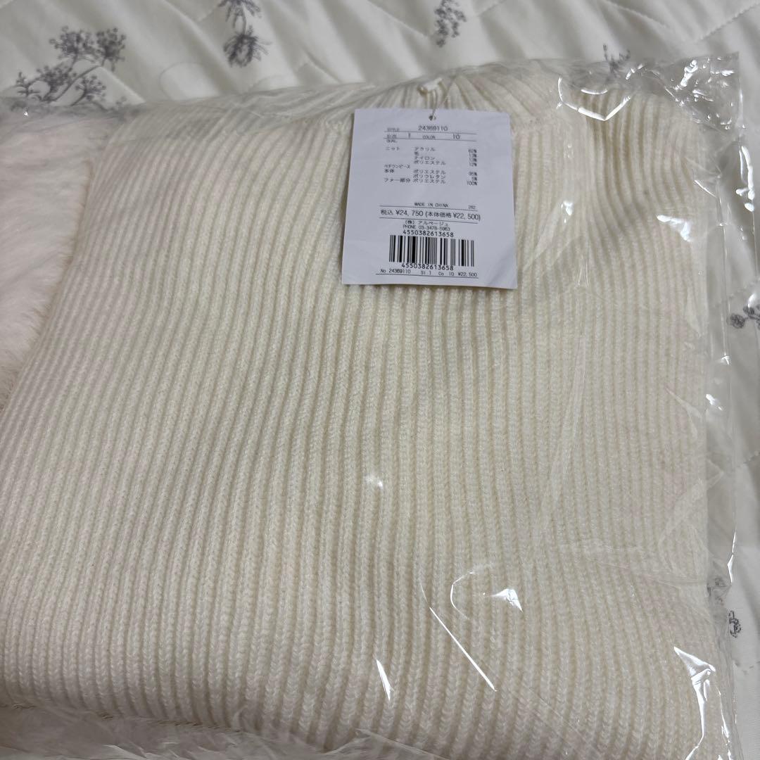 アプワイザーリッシエ　裾ファーレイヤードチェニックワンピース