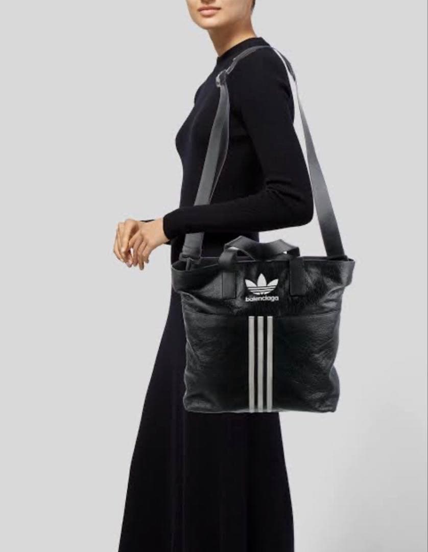 希少レア探していた方。バレンシアガ アディダス コラボ 2WAYトートバッグ 黒