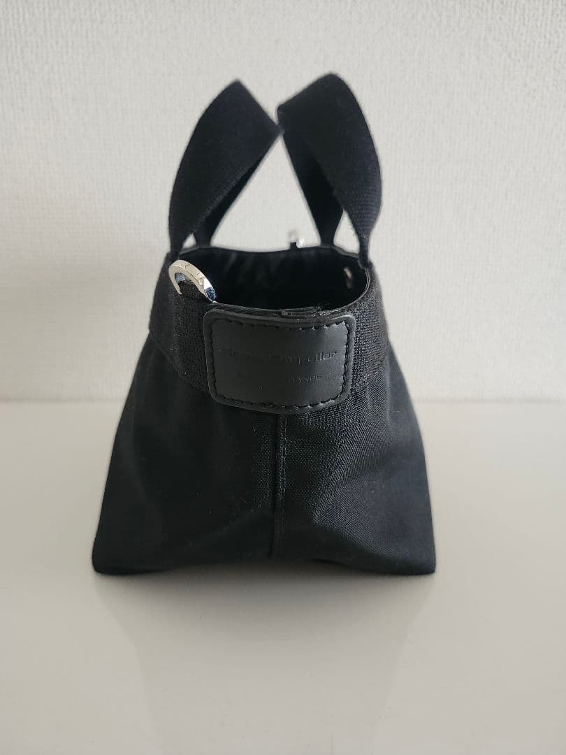 【美品】エルベシャプリエ 2701C 舟型トートS　黒　ノワール×ノワール