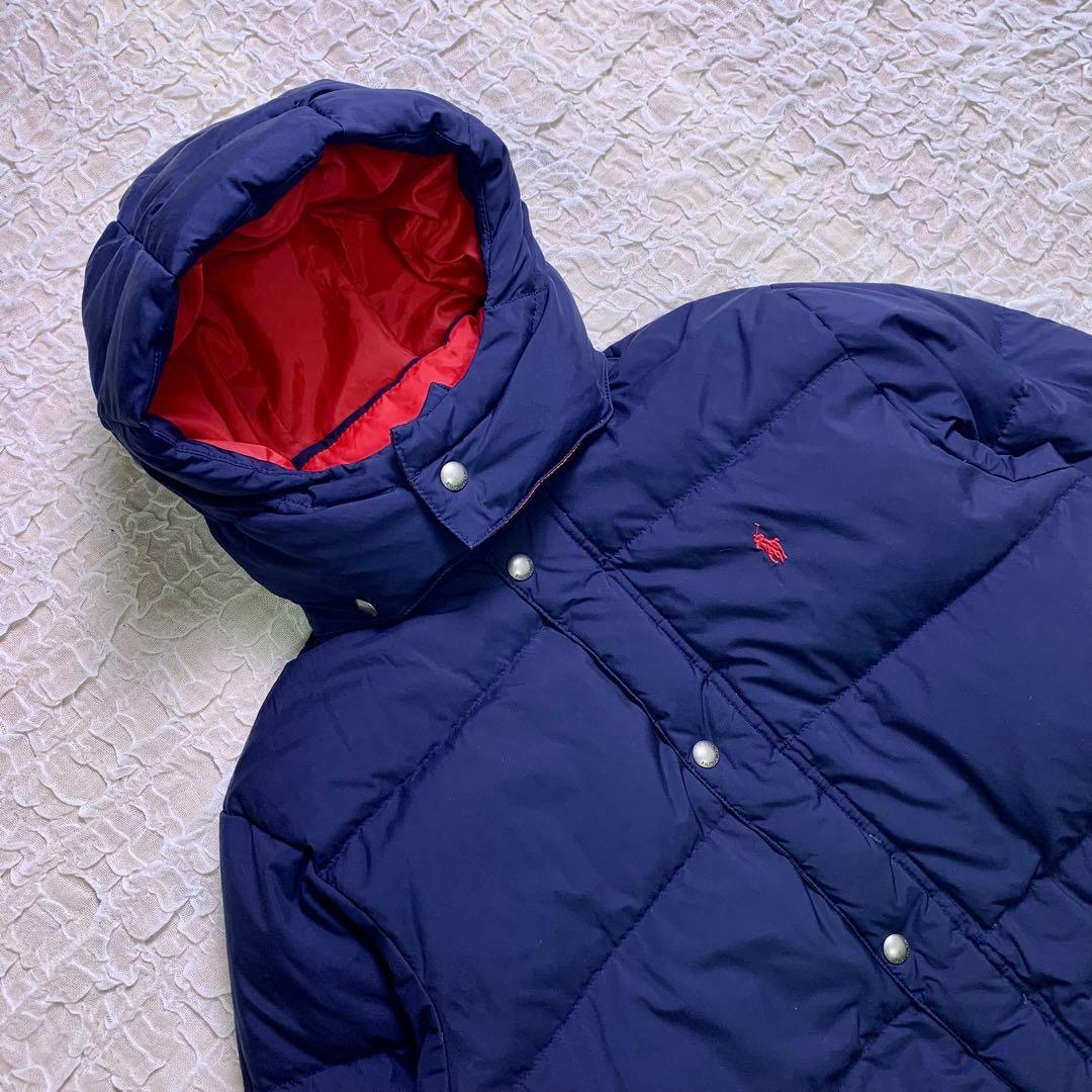 POLO RALPH LAUREN ダウンジャケット　胸元ロゴ　2way　肉厚