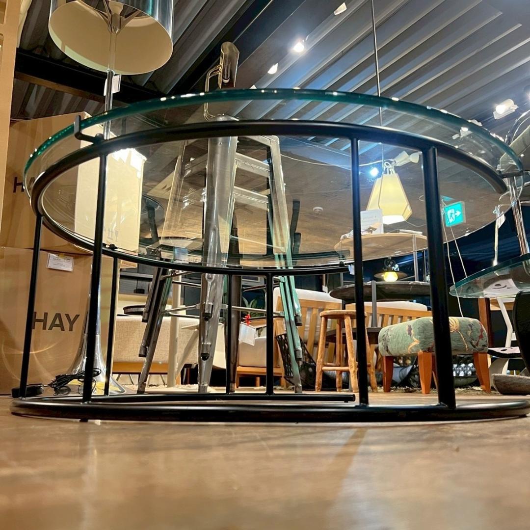 【R出品】フクラ HUKLA TMRB ガラス センターテーブル 丸型