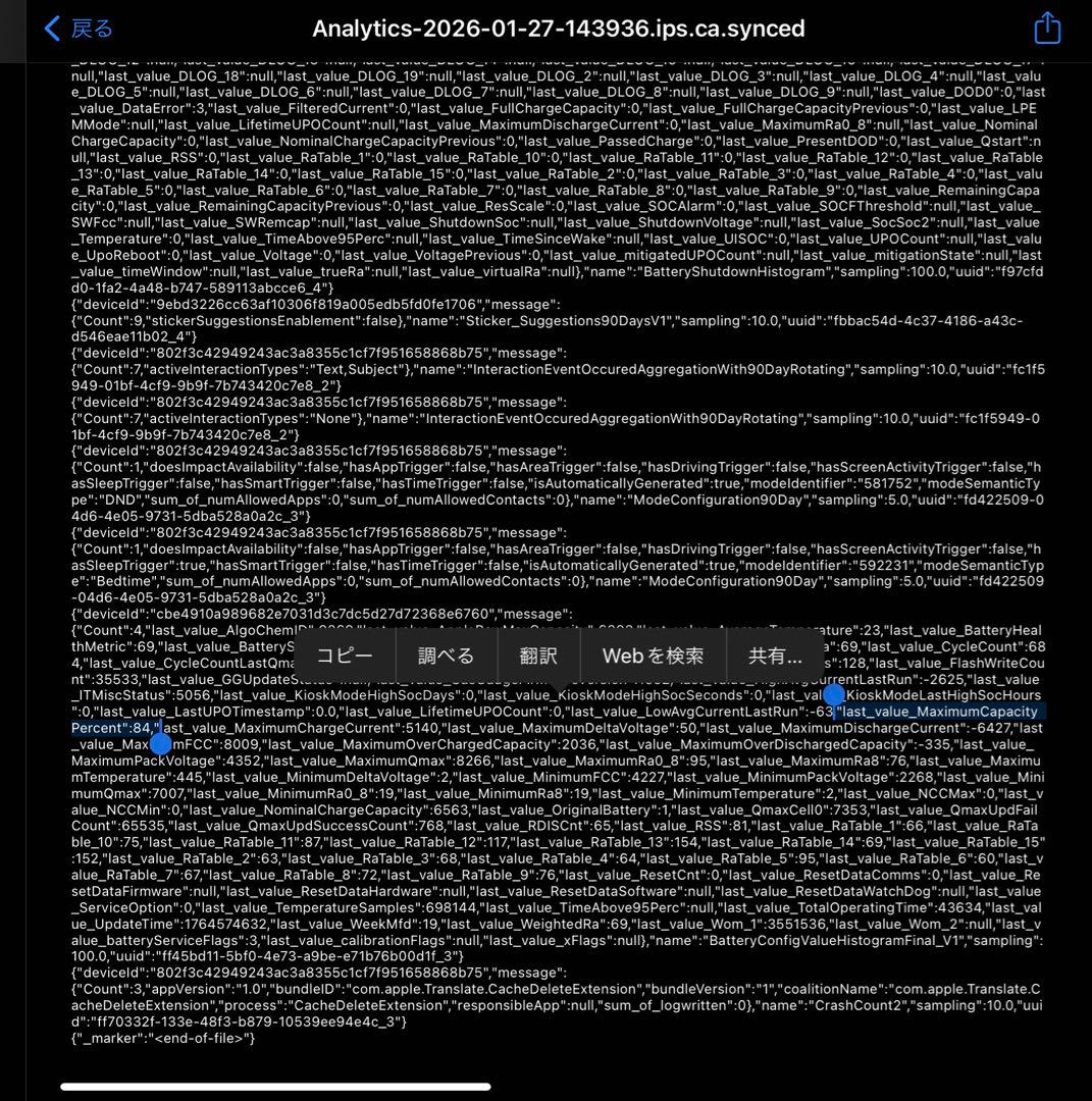 iPadPro11インチ第２世代256GB Wi-Fiモデル 最大容量84％