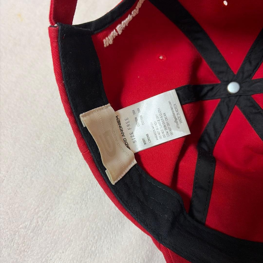 GADID ANONIEM キャップ RUUD RED 赤