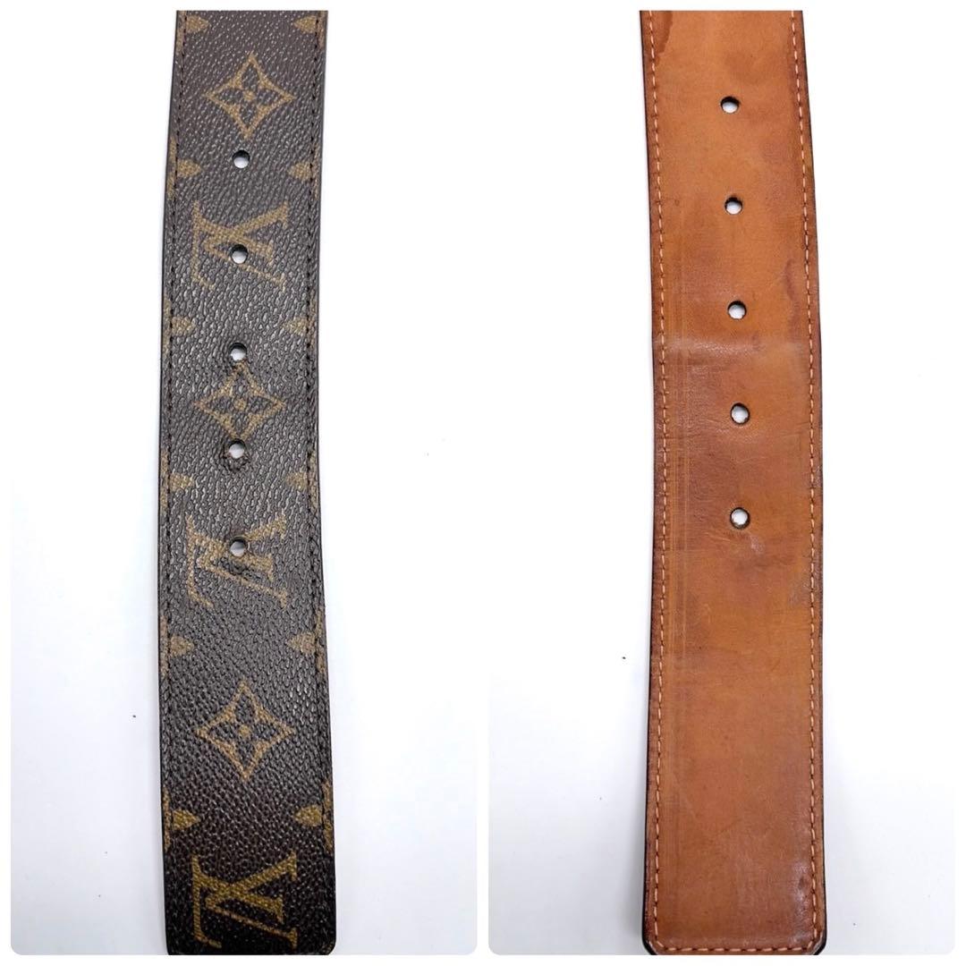 ルイヴィトン　サンチュール　ベルト　モノグラム　LV金具　85/34