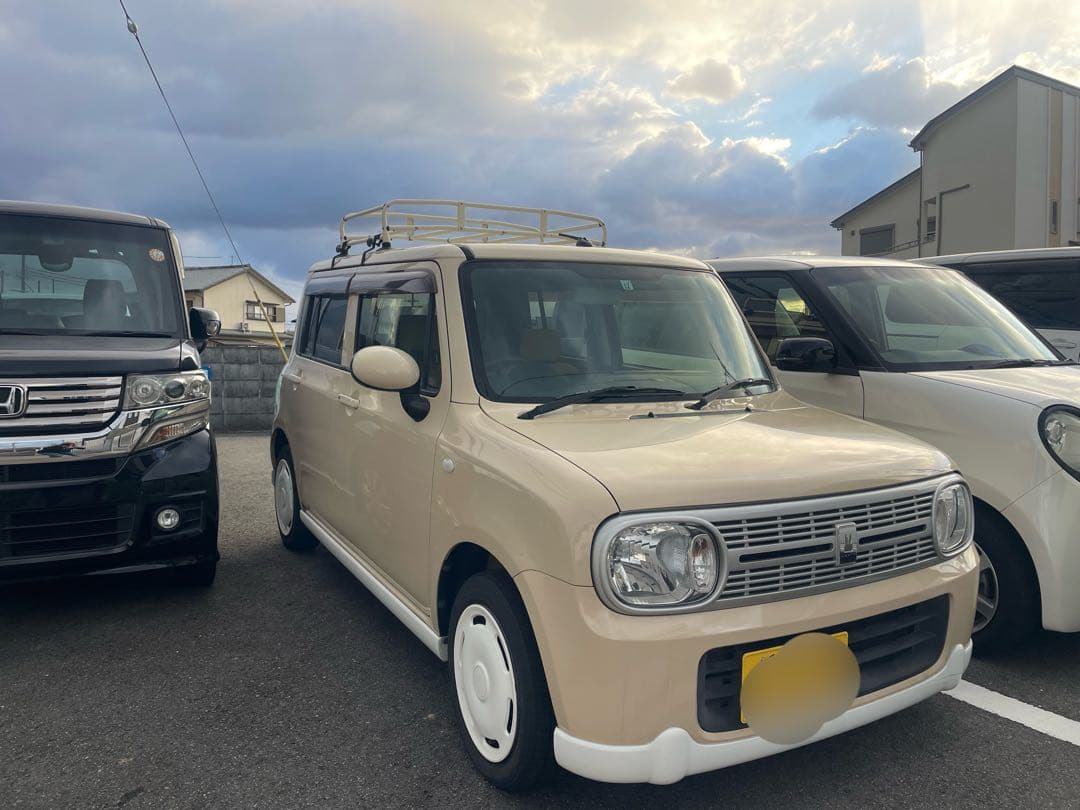 車検2年付コミコミ☆可愛いルーフキャリア付、ツートンスタイル☆アルトラパン