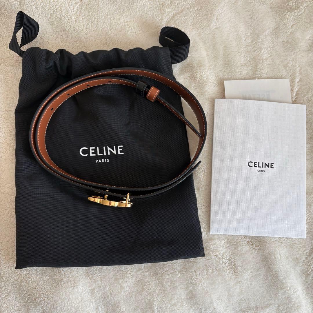 Celine トリオンフ バックル＆リバーシブルストラップ 25MM セリーヌ
