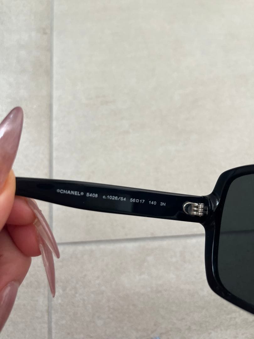 【ほぼ未使用】CHANEL スクエアサングラス 5408 ブラック