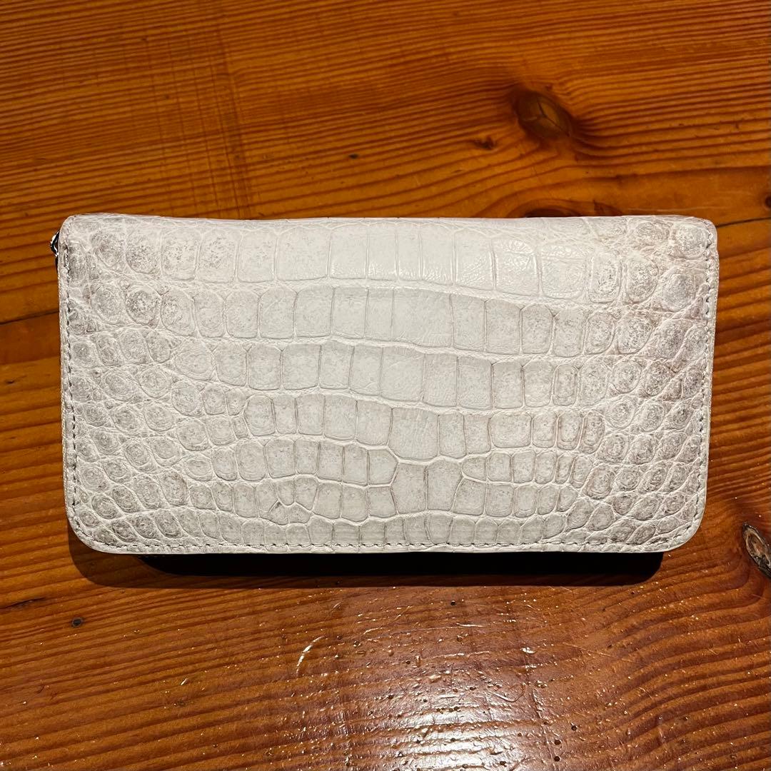 ★限定セール【新品・未使用】ヒマラヤクロコダイル 長財布 シャムワニ