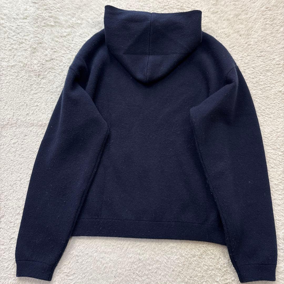 Oblada オブラダ　カシミヤニット　ジップパーカー　カーディガン　ネイビー