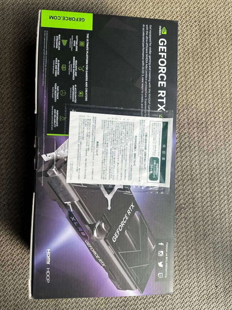 グラフィックボード・グラボ・ビデオカード PNY GeForce RTX 4070 Ti XLR8 Gaming 12GB