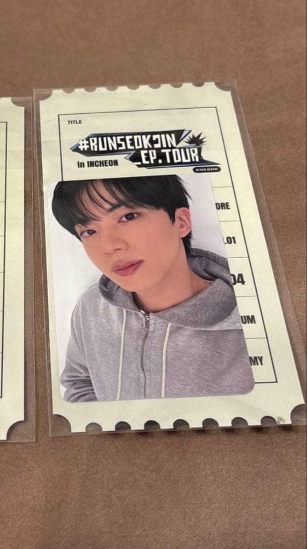 BTS #RUNSEOKJIN EP TOUR トレカ 2日目 ジン 未開封