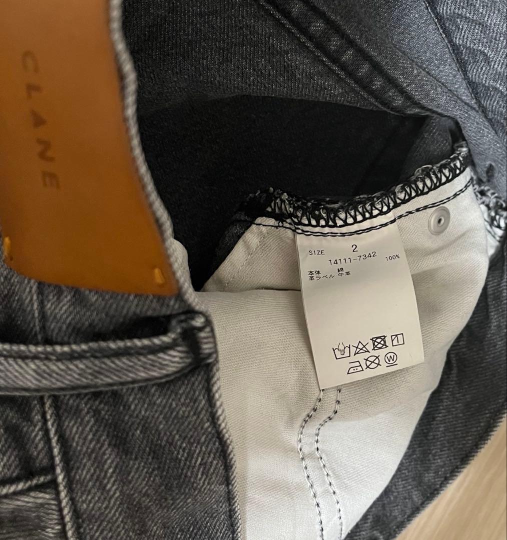 CLANE RING DENIM PANTS グレー 2