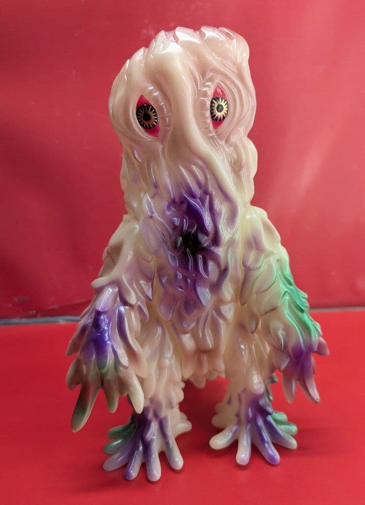 マルサン 世紀の大怪獣 ヘドラ　350 蓄光 紫緑赤　ソフビ