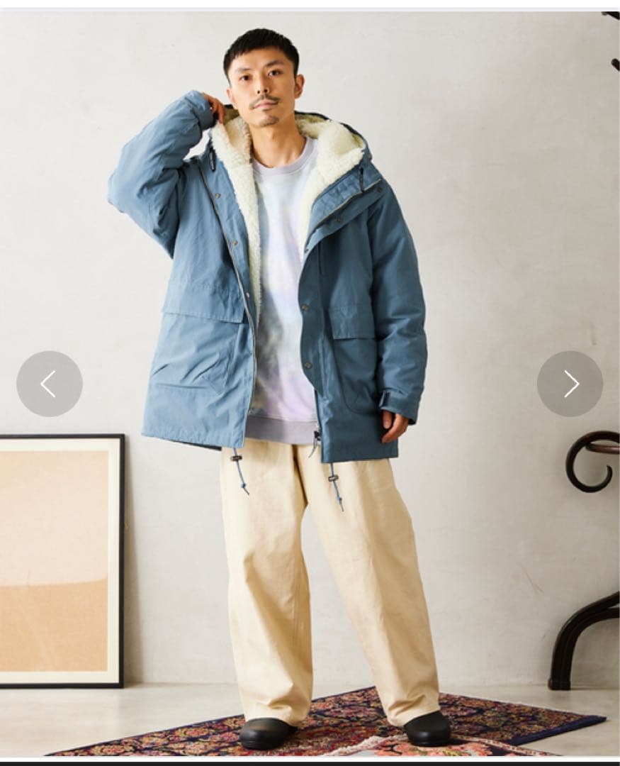 シエラデザイン マウンテンパーカー サックスブルー Ｍ