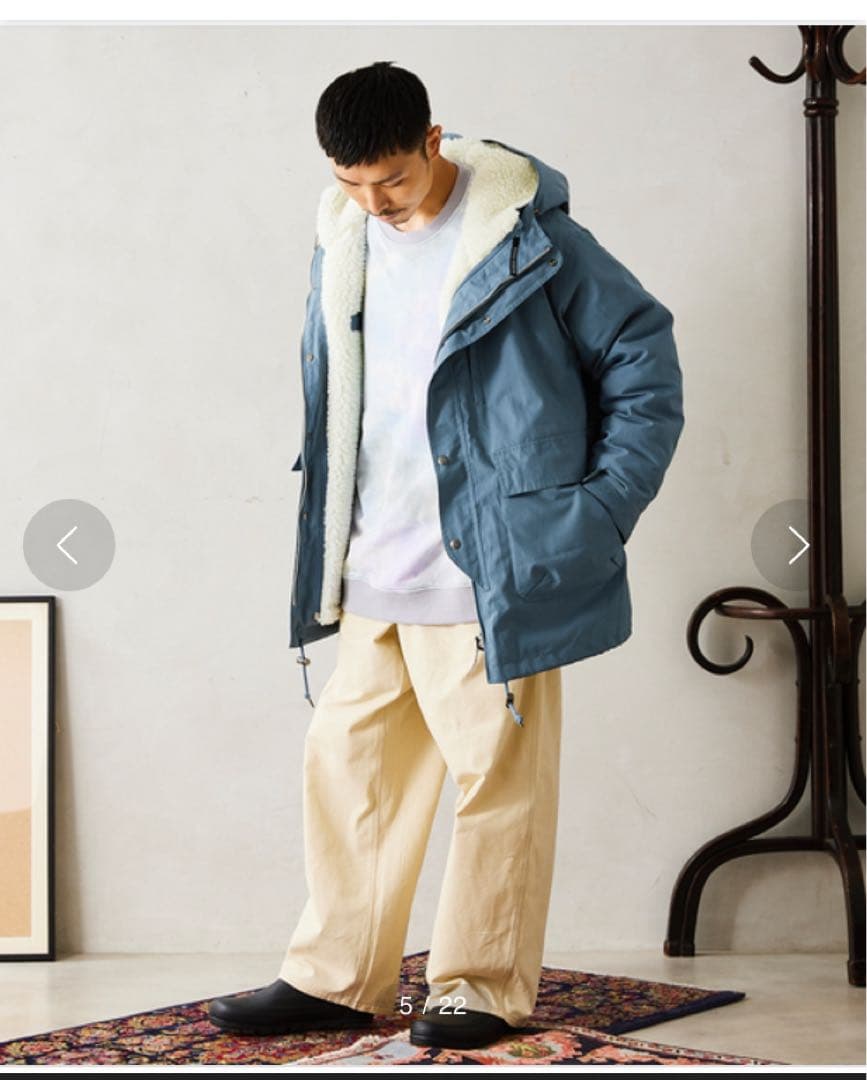 シエラデザイン マウンテンパーカー サックスブルー Ｍ