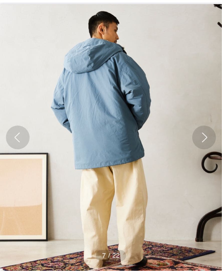 シエラデザイン マウンテンパーカー サックスブルー Ｍ