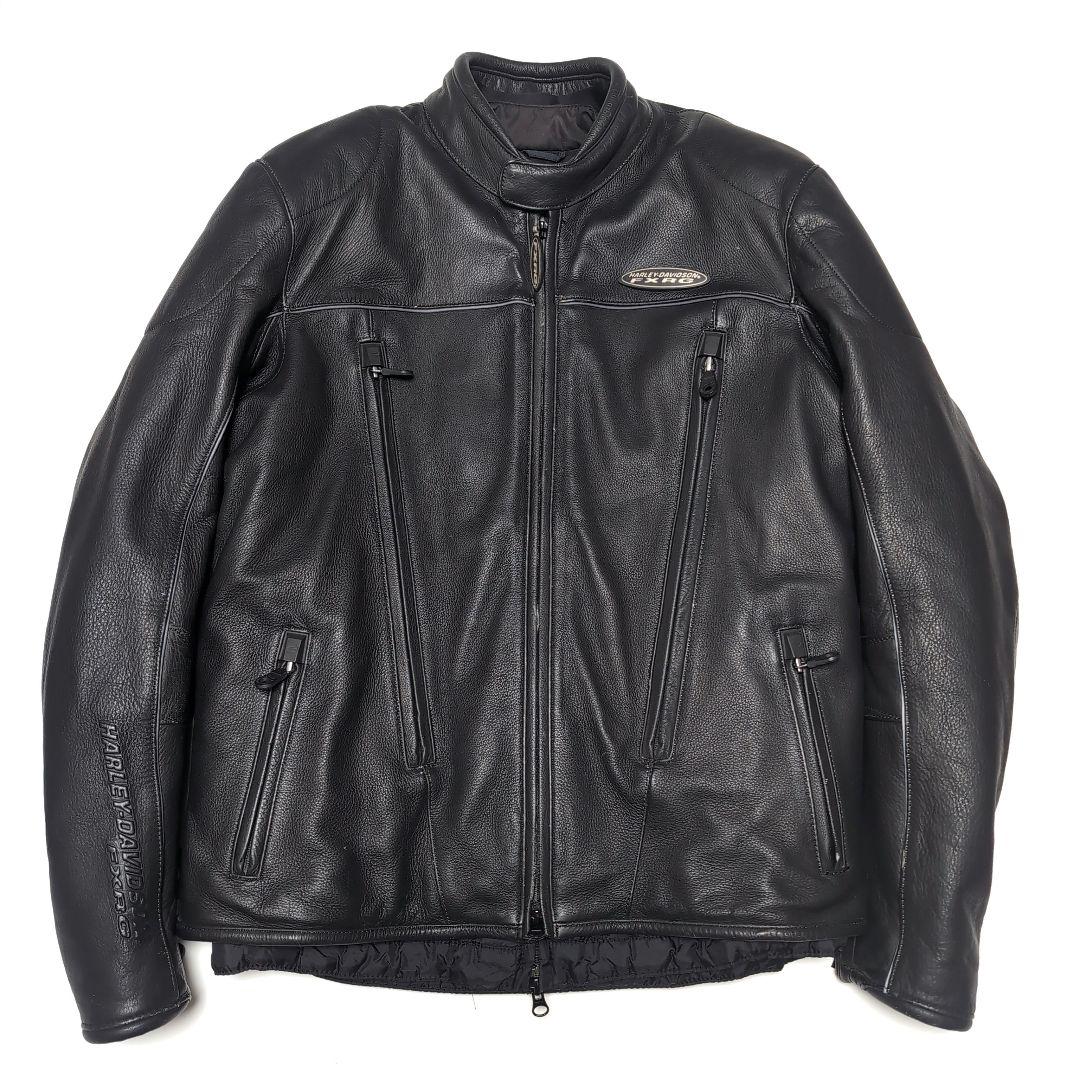 希少　美品　ハーレーダビッドソン FXRG レザージャケット　M黒　HARLEY
