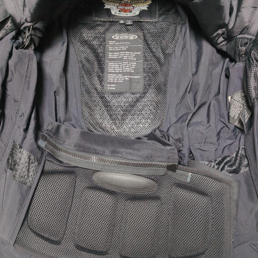 希少　美品　ハーレーダビッドソン FXRG レザージャケット　M黒　HARLEY