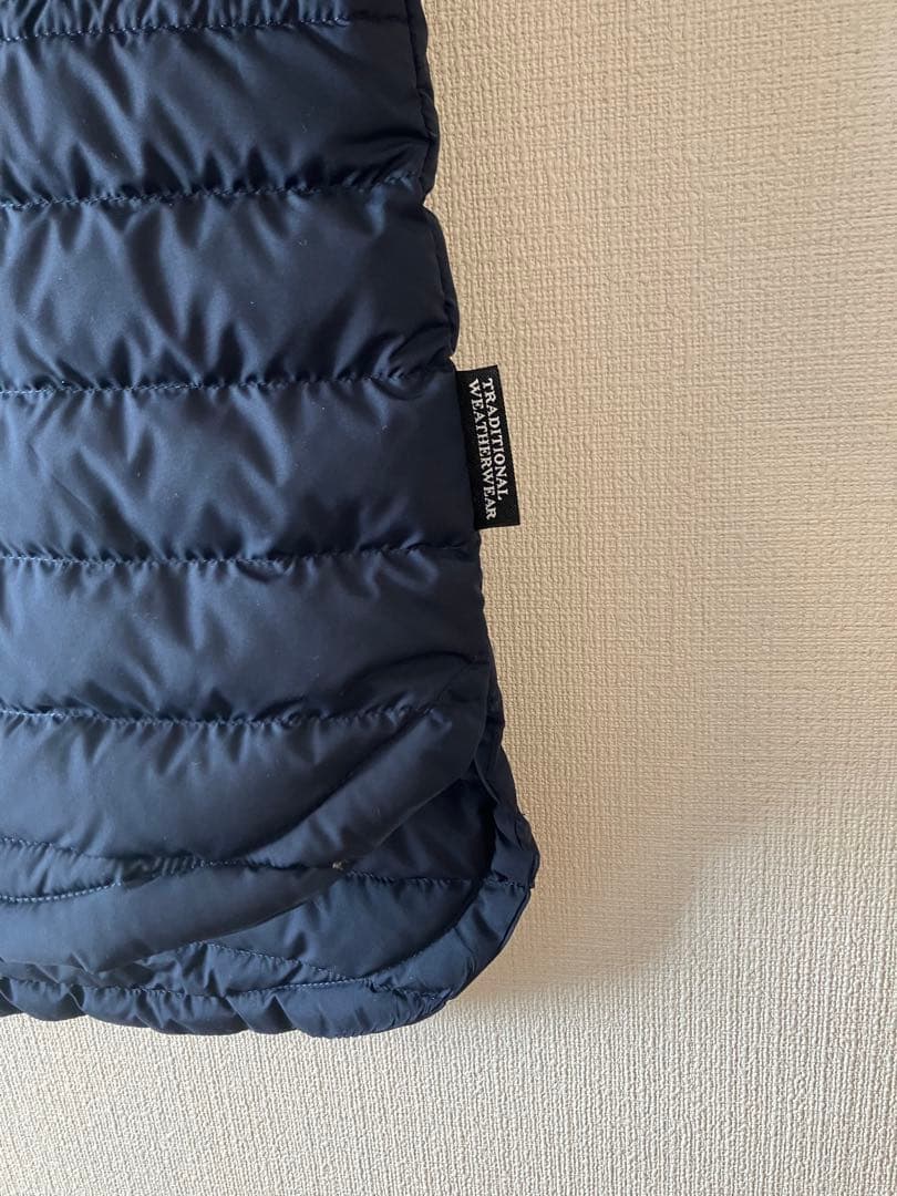 新品　グリーンレーベル　別注　アークリー　キルティング　ロングダウン　ネイビー