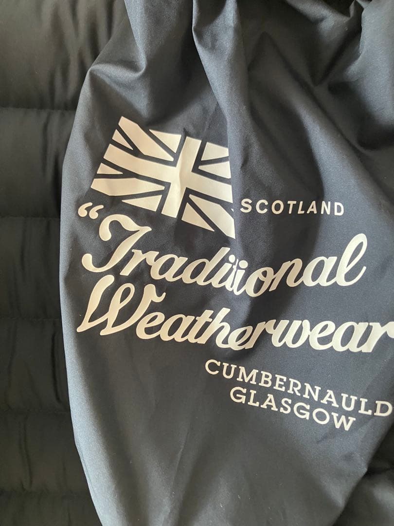 新品　グリーンレーベル　別注　アークリー　キルティング　ロングダウン　ネイビー