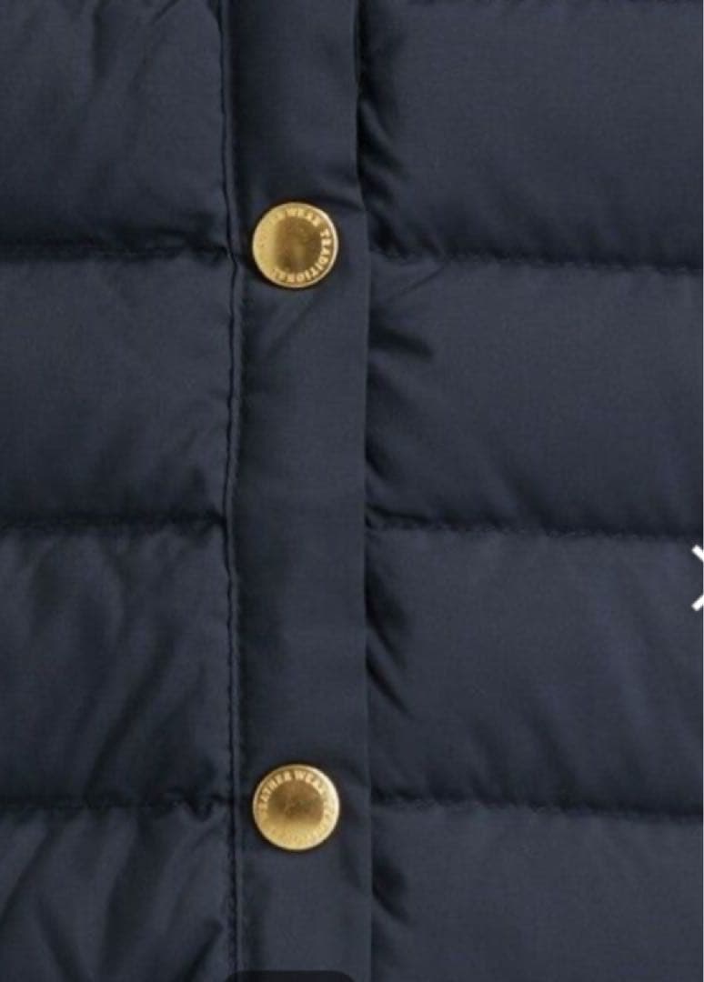 新品　グリーンレーベル　別注　アークリー　キルティング　ロングダウン　ネイビー