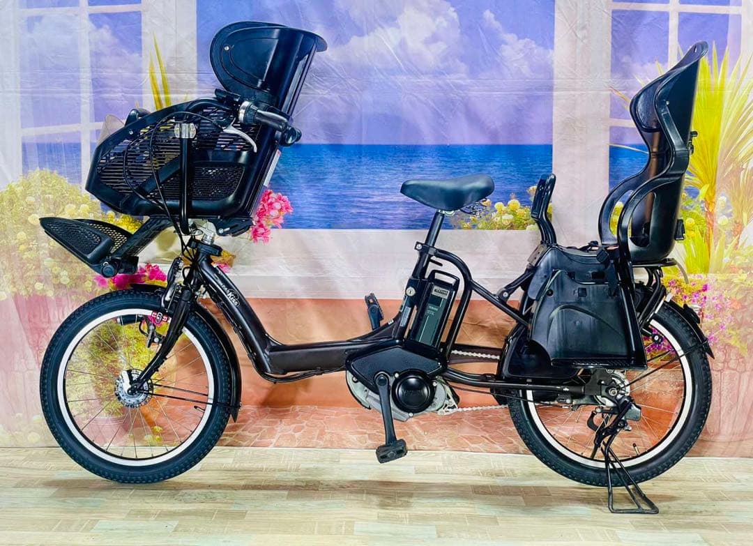パスキス12AH⭐️人気モデル！ヤマハ子供乗せ電動アシスト自転車Y3281