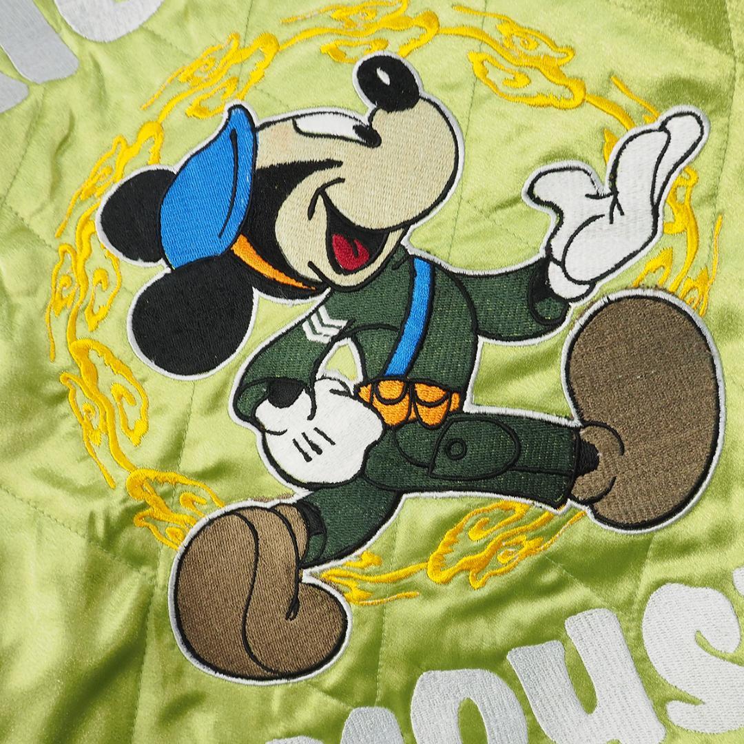 希少/タグ付き【ディズニー×デスバレー】ミッキー刺繍/リバーシブル スカジャン