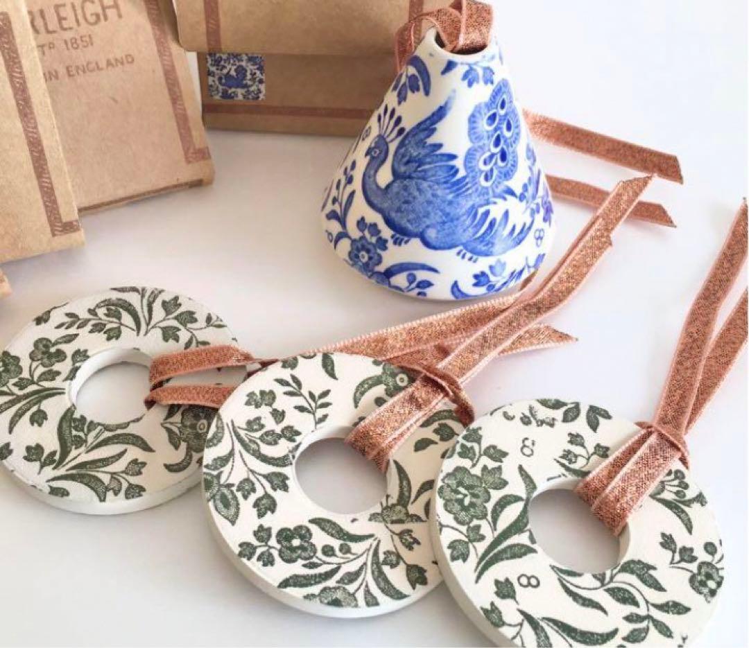 新品⭐︎バーレイ burleigh クリスマスオーナメント4点セット