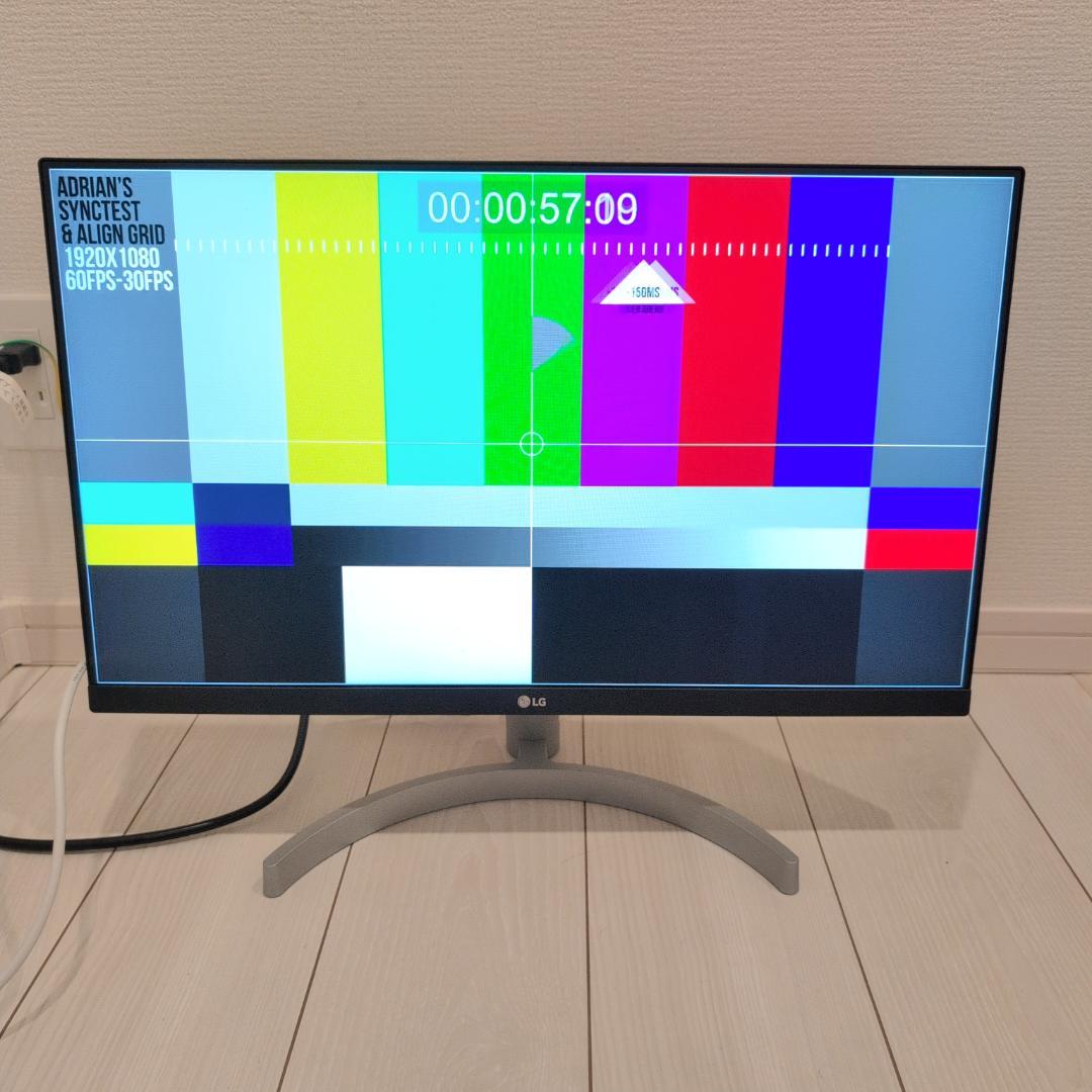 【極美品】LG 23.8インチ フレームレスモニター 24ML600S-W