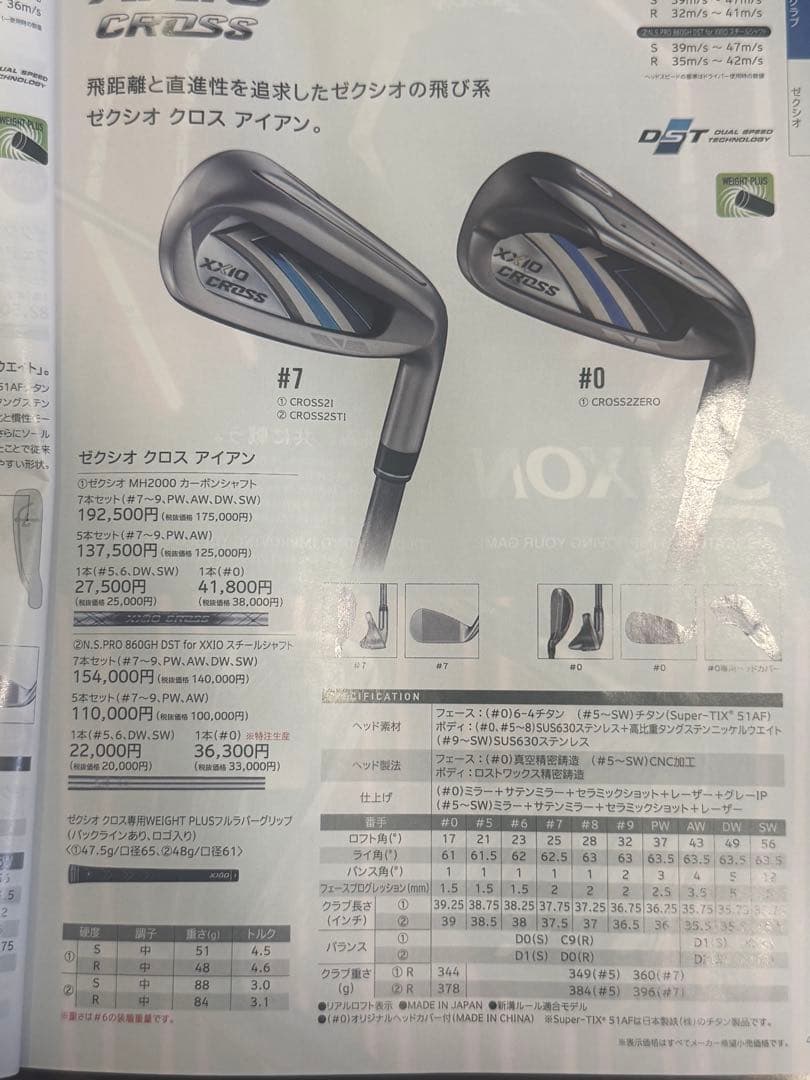 新品！ゼクシオ クロス SW MH2000 S 56度 2022年 XXIO