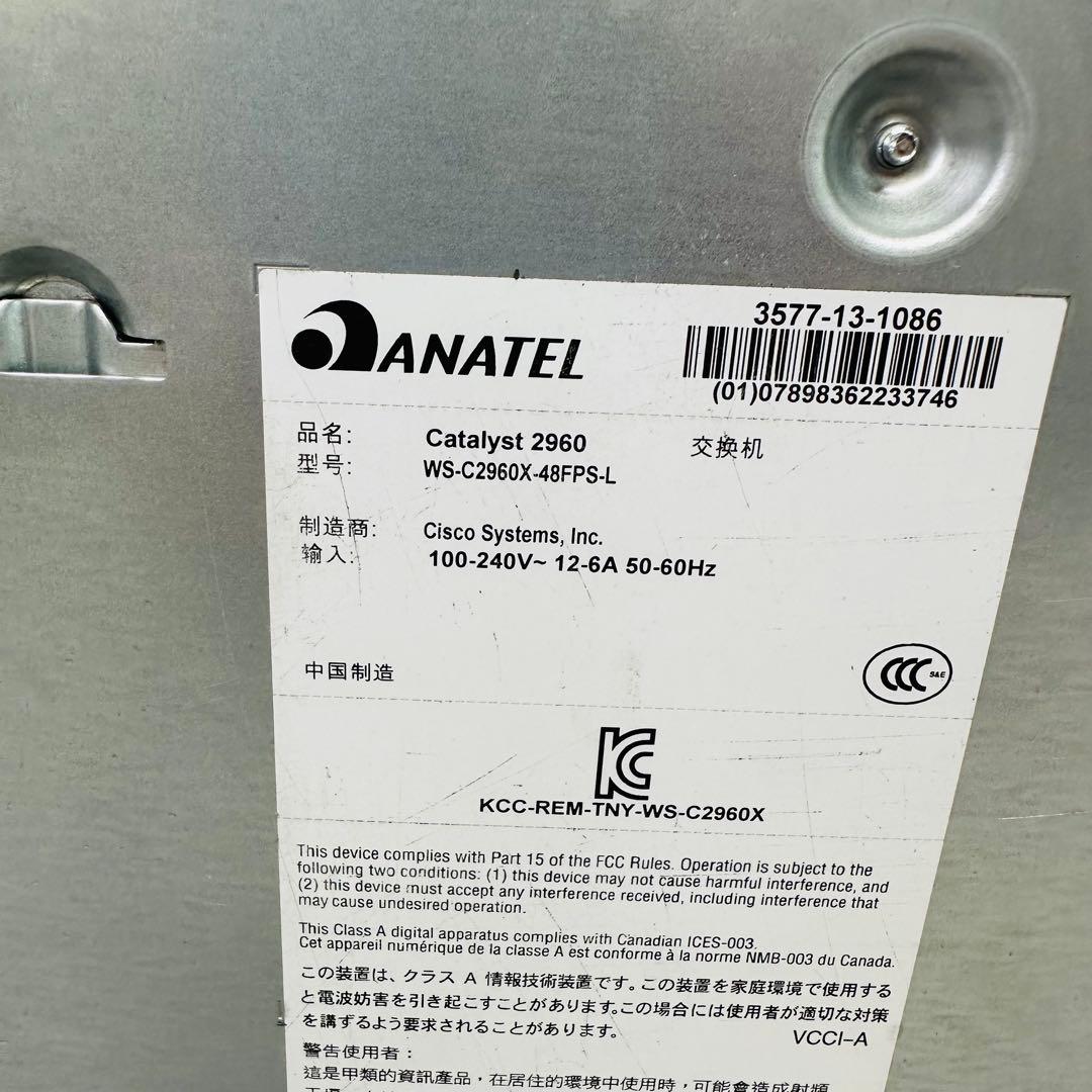 Cisco Catalyst 2960-Xseries 2台
