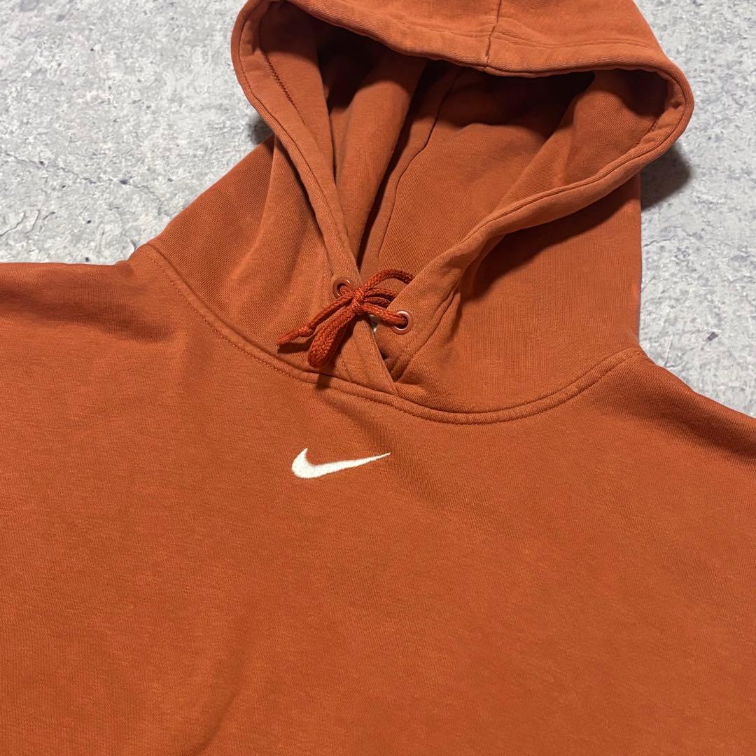 古着 NIKE 00s センタースウォッシュ パーカー フェード レアカラー