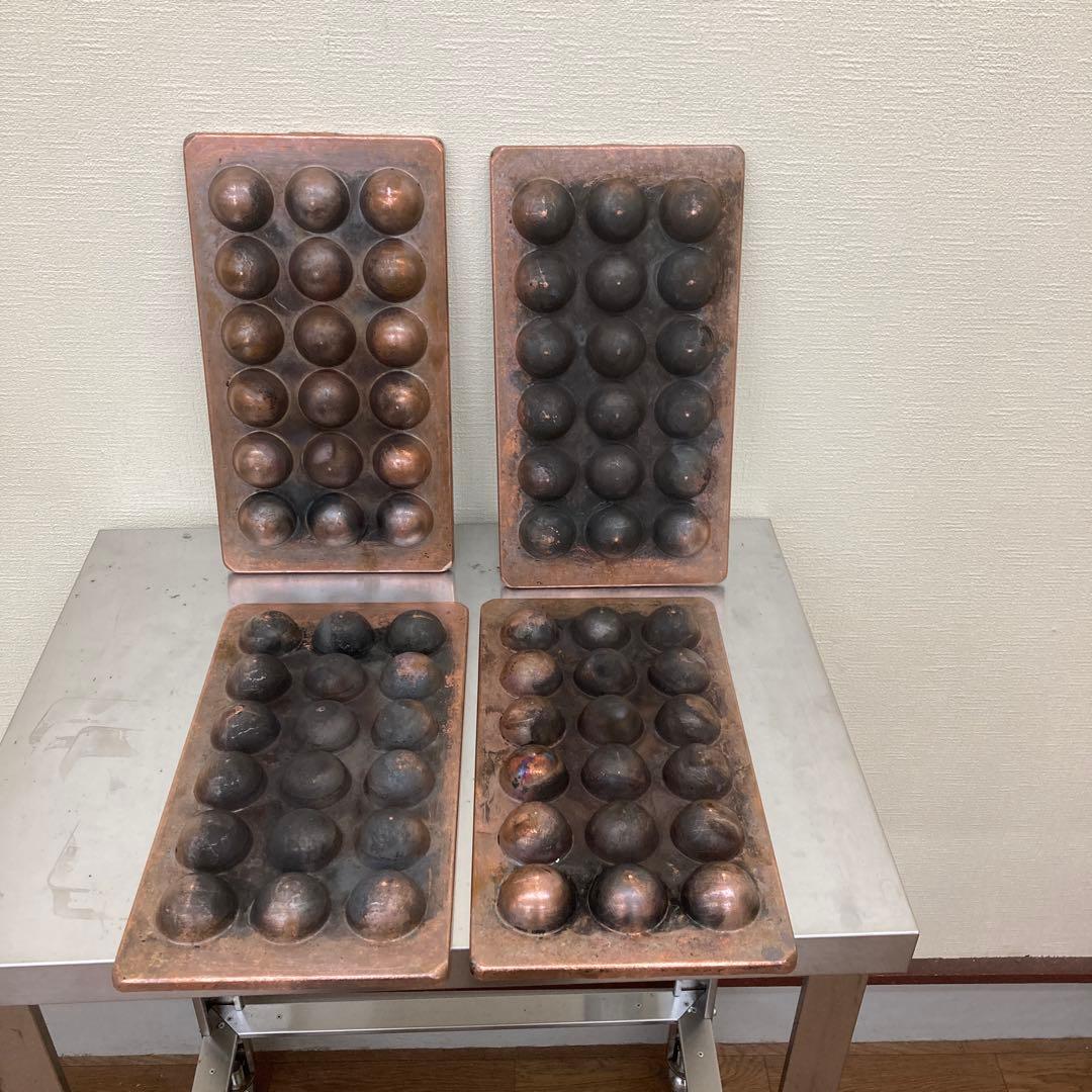 たこ焼き銅板（18穴）4枚セット