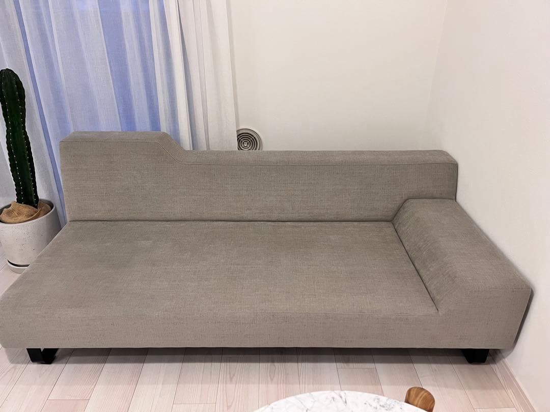 【美品】フランネルソファシエスタ2.5人掛け　クッションセット