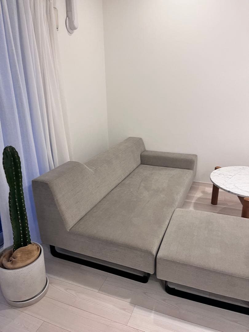 【美品】フランネルソファシエスタ2.5人掛け　クッションセット