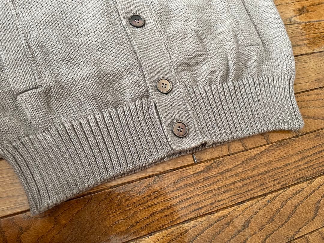 【美品】ZANONE CHIOTO グレージュ-48- ボタン付ニット
