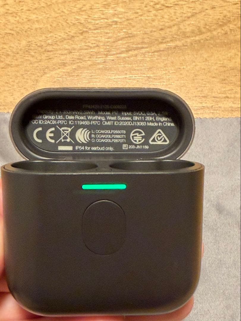 B&W Pi7 チャコール Bowers & Wilkins ワイヤレスイヤホン