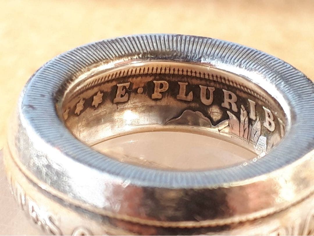 最終※希少 ノースワークス 1ドル モーガン 肉厚 リング 指輪 10号