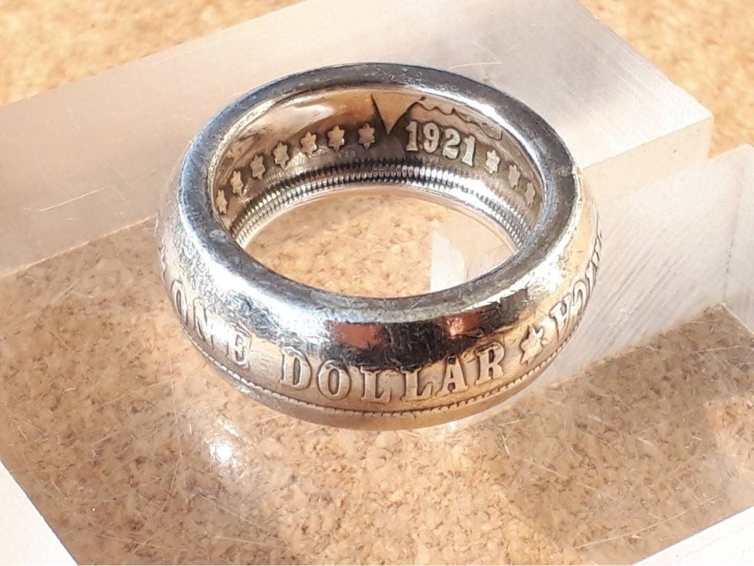 最終※希少 ノースワークス 1ドル モーガン 肉厚 リング 指輪 10号