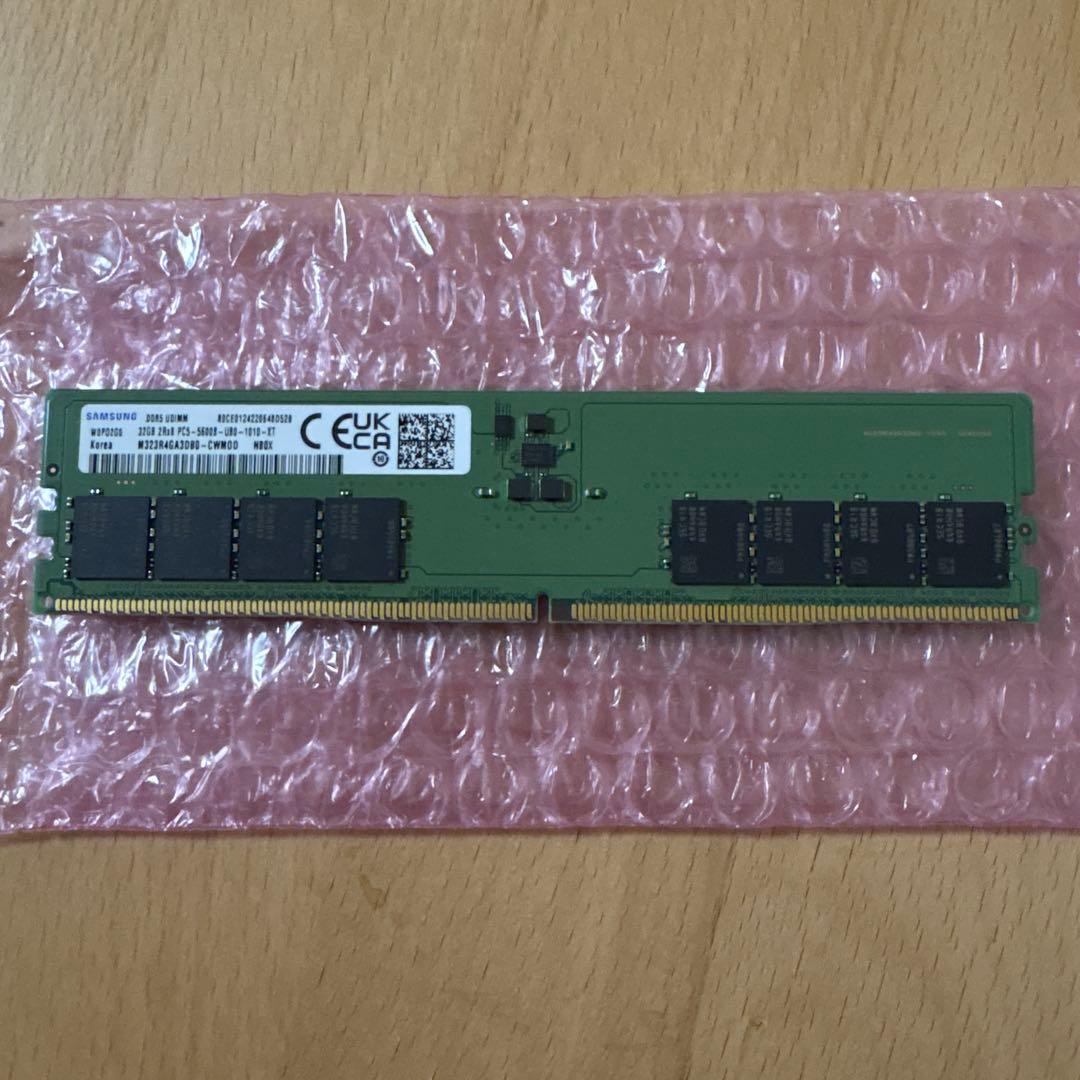 Samsung32GBDDR5 5600MHzデスクトップ用　市場から1万円引き