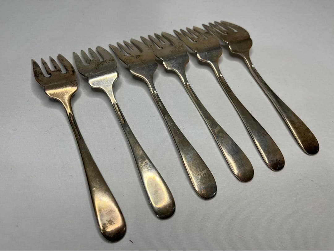 銀製】STIEFF製 SILVER ティースプーン&サラダフォーク 全12本