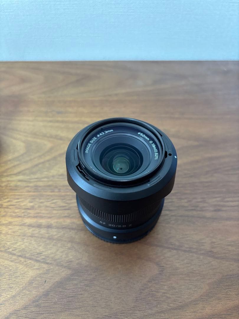 【美品】VILTROX AF 20/2.8 Z レンズ　レンズガード付き